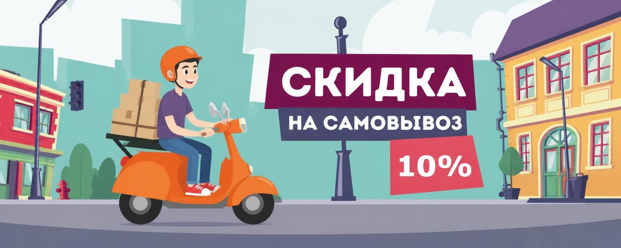 Скидка при самовывозе