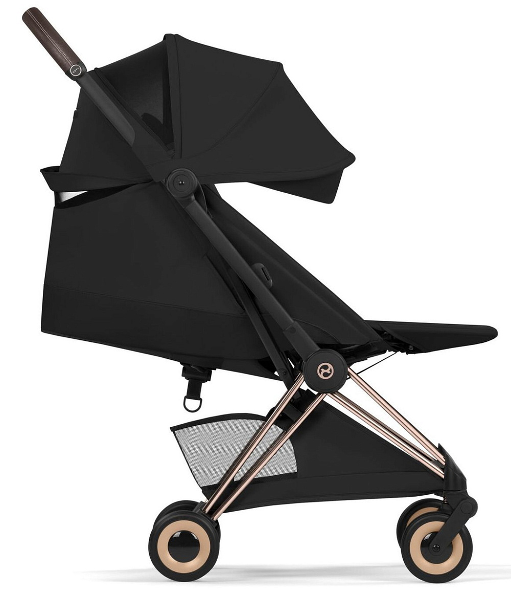Прогулочная коляска Cybex Coya Rosegold Sepia Black с дождевиком