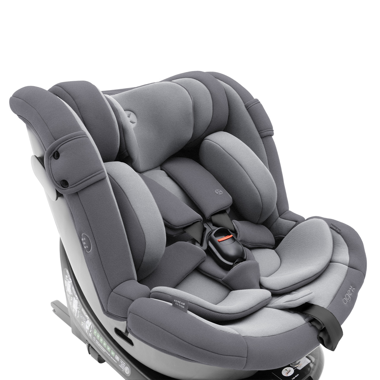 Автокресло Agex Drive i-Fix (0-36 кг), Grey (Серый) Автокресло Agex Drive i-Fix (0-36 кг), Grey (Серый)