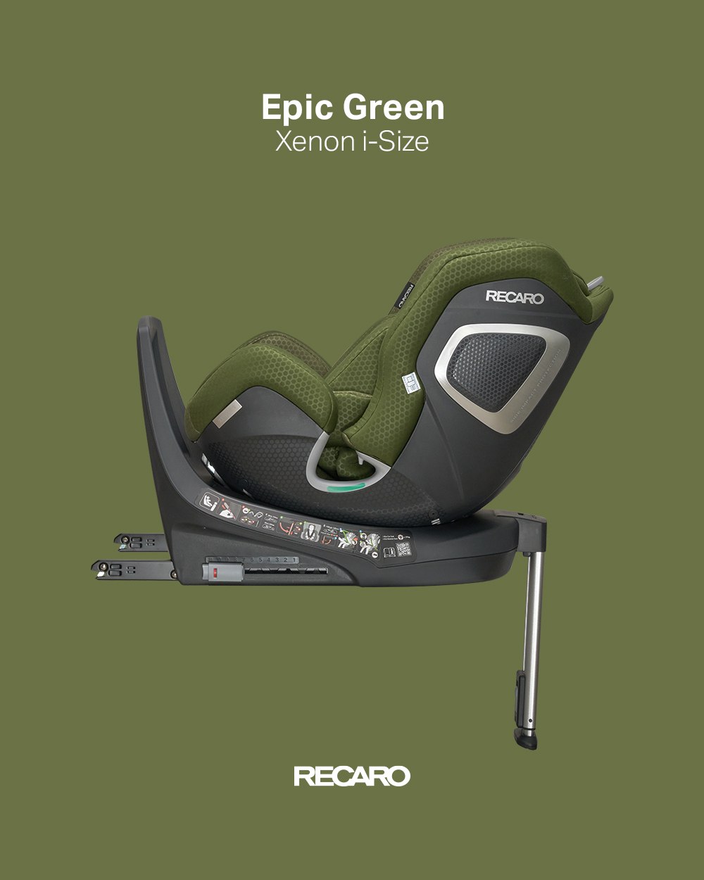 Автокресло RECARO Xenon 1 Epic Green с рождения до 7 лет