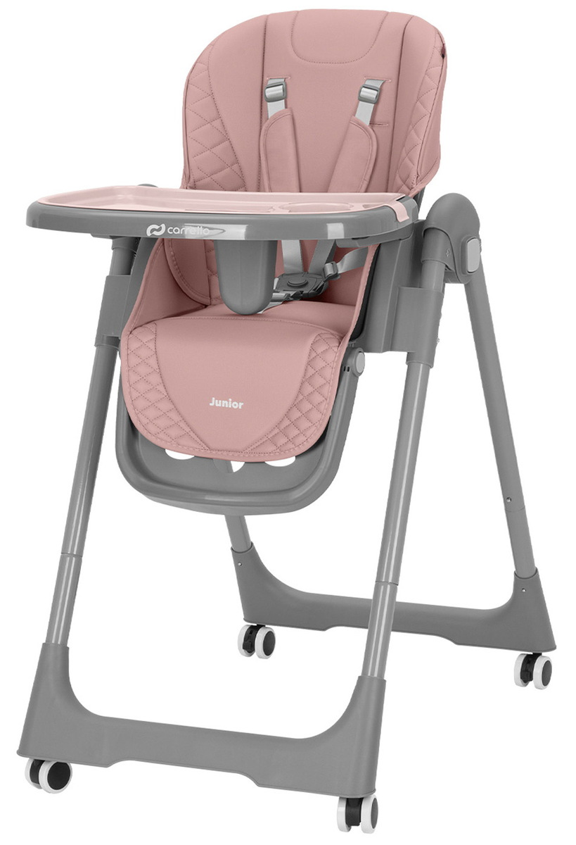 Стульчик-качели для кормления Carrello Junior CRL-1412 Dark Pink, цвет темно-розовый, с 6 месяцев
