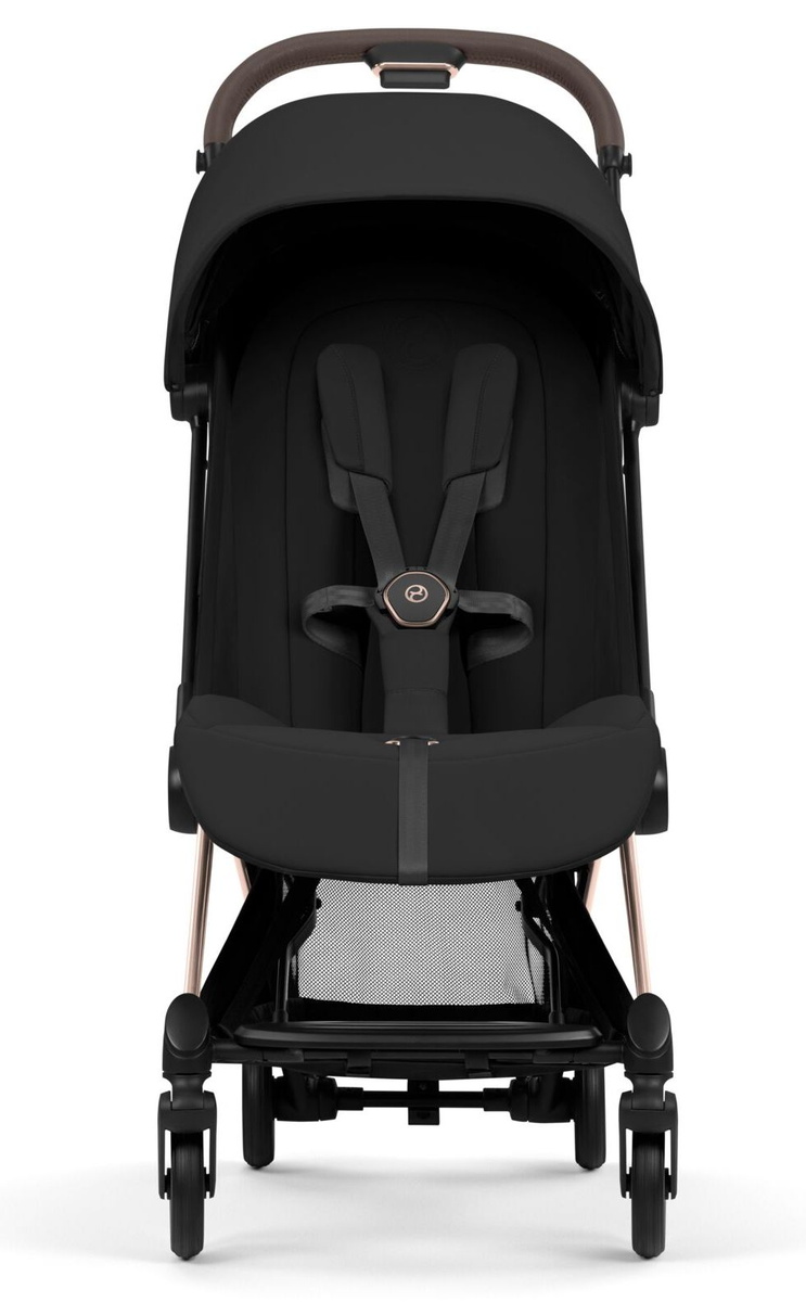 Прогулочная коляска Cybex Coya Rosegold Sepia Black с дождевиком