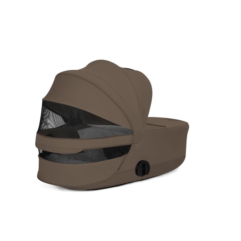 Коляска 3в1 Cybex Priam V шасси Matt Black Style Collection, Coconut Brown (Коричневый)