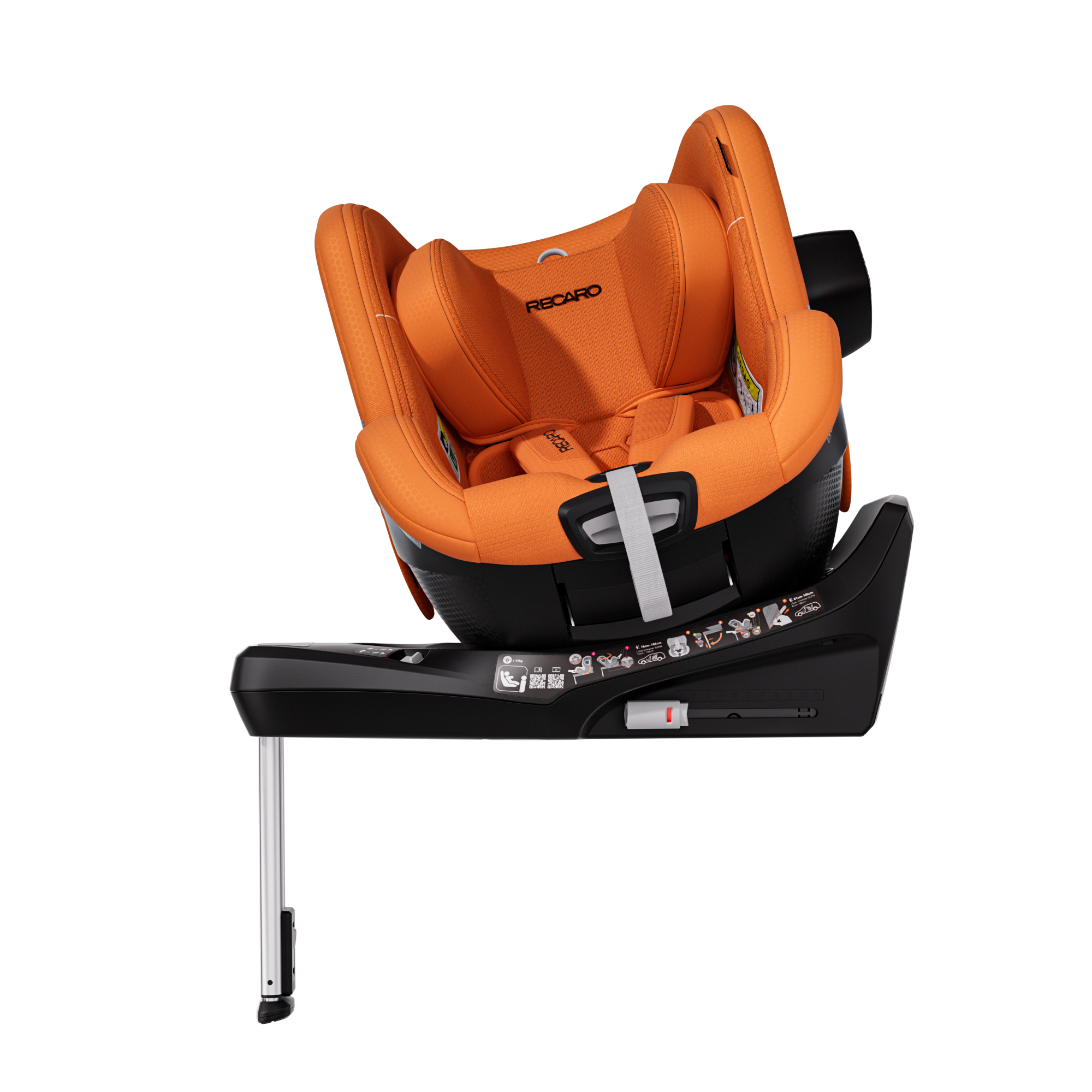 Детское автокресло RECARO Toron 1 KID Vibrant Orange, группа 0/1, 40-105 cм, c 3 месяцев до 4 лет, оранжевый цвет Автокресло Recaro Toron 1 KID Vibrant Orange