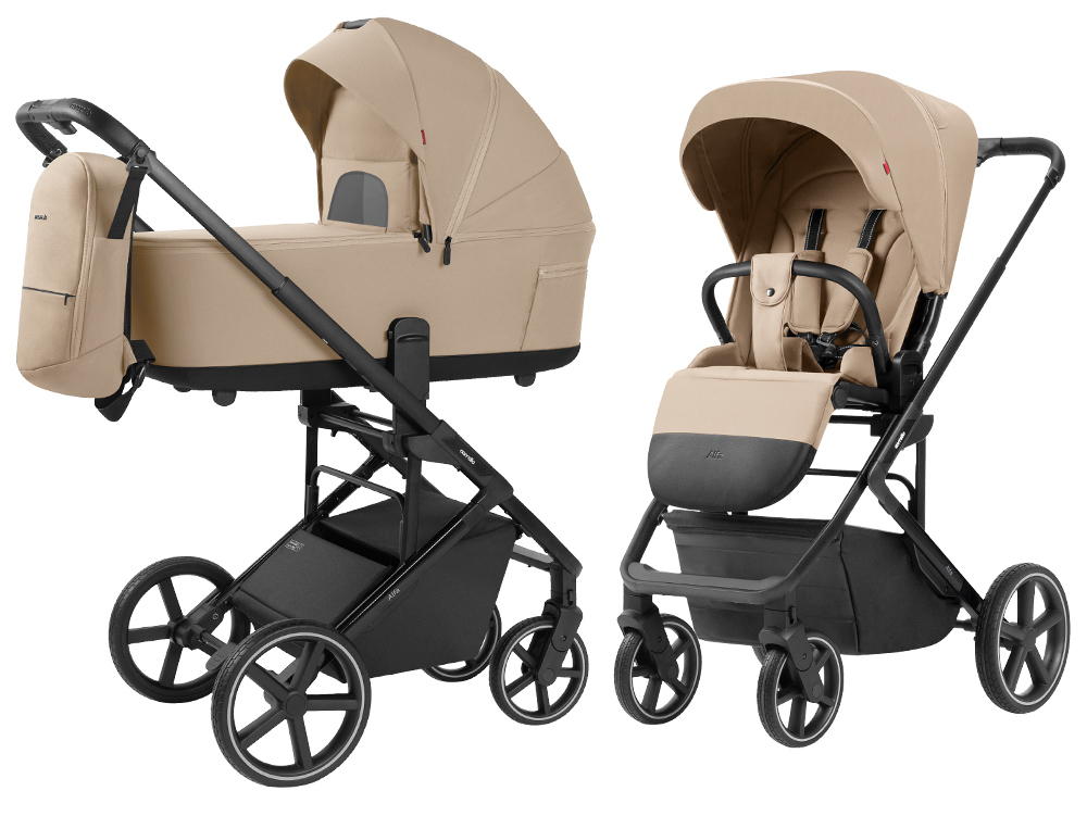 Коляска 2в1 Carrello Alfa CRL-6522/2025, Alpine Beige, для детей с рождения 0+ Коляска 2в1 Carrello Alfa CRL-6522/2025, Alpine Beige, для детей с рождения 0+