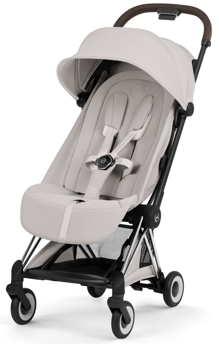  Прогулочная коляска Cybex Coya SLV City Grey, с дождевиком в комплекте, коллекция Cybex Platinum прогулочная коляска, с рождения, проходит в ручную кладь