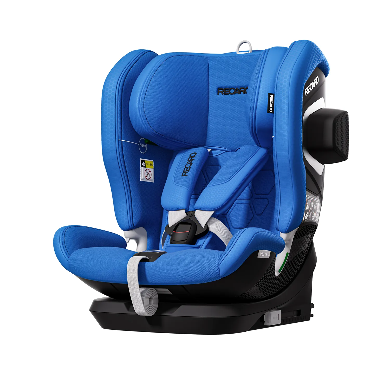 Детское автокресло RECARO Velix 1 Calm Blue, группа 1/2/3, 76-150 cм, c 9 месяцев до 12 лет, синий цвет Детское автокресло RECARO Velix 1 Calm Blue, группа 1/2/3, 76-150 cм, c 9 месяцев до 12 лет, синий цвет