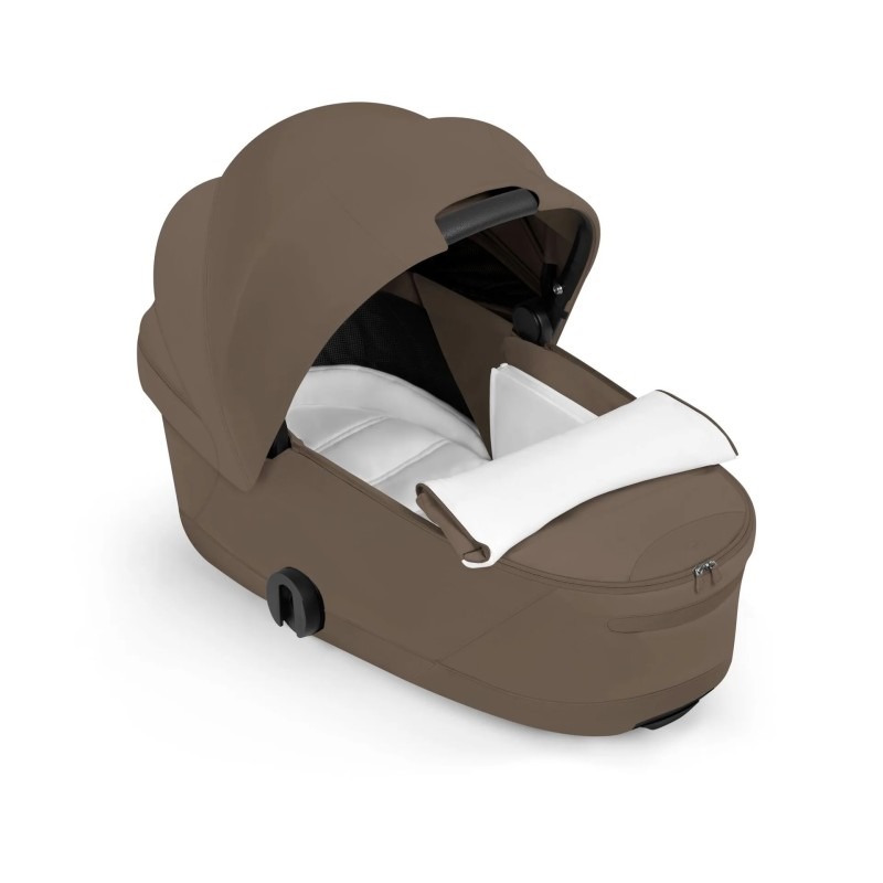Коляска 3в1 Cybex Priam V шасси Matt Black Style Collection, Coconut Brown (Коричневый)