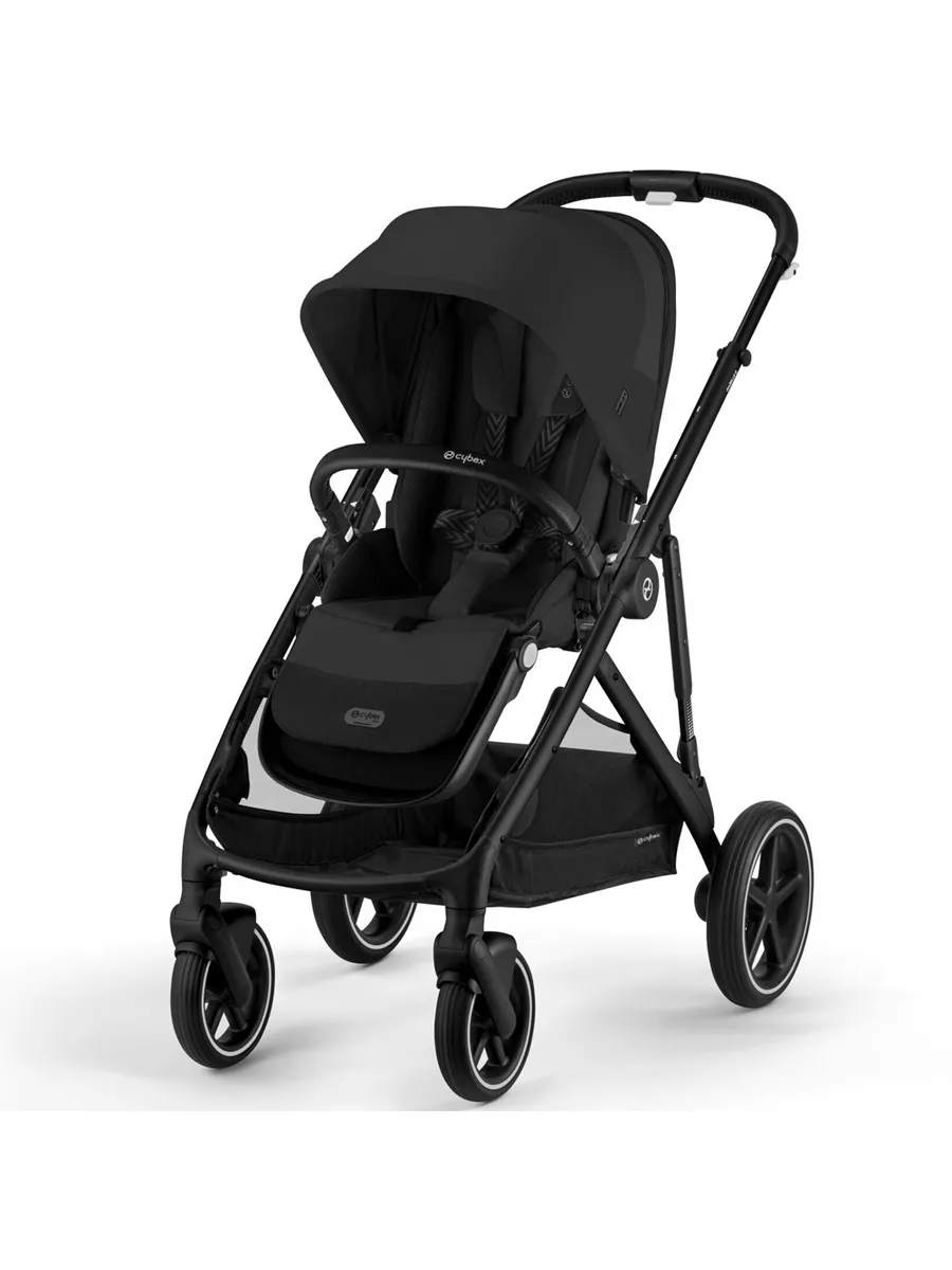 Прогулочная коляска Cybex Gazelle S с корзиной и дождевиком Moon Black Прогулочная коляска Cybex Gazelle S с корзиной и дождевиком Moon Black