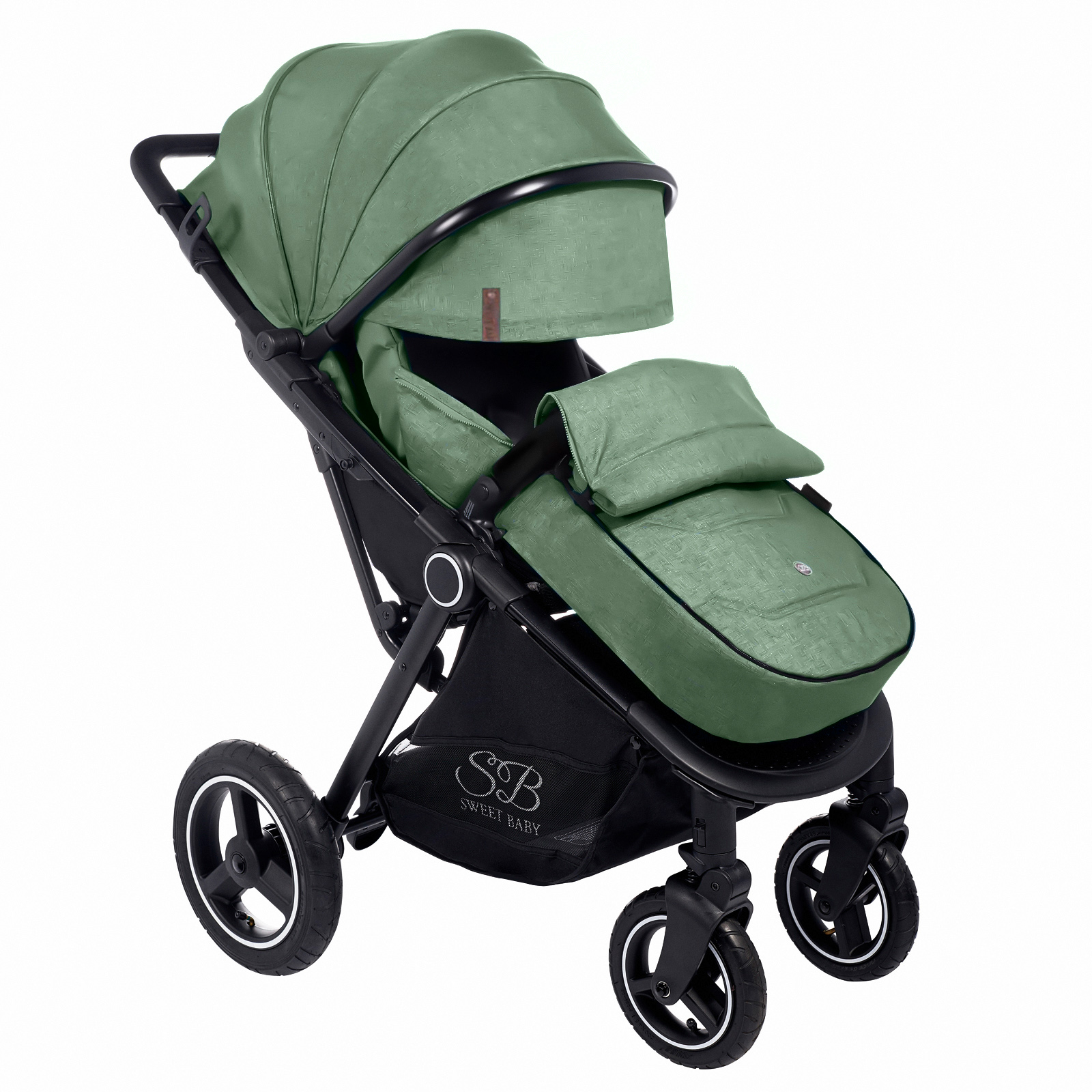 Прогулочная коляска Sweet Baby Suburban Compatto Air, green
