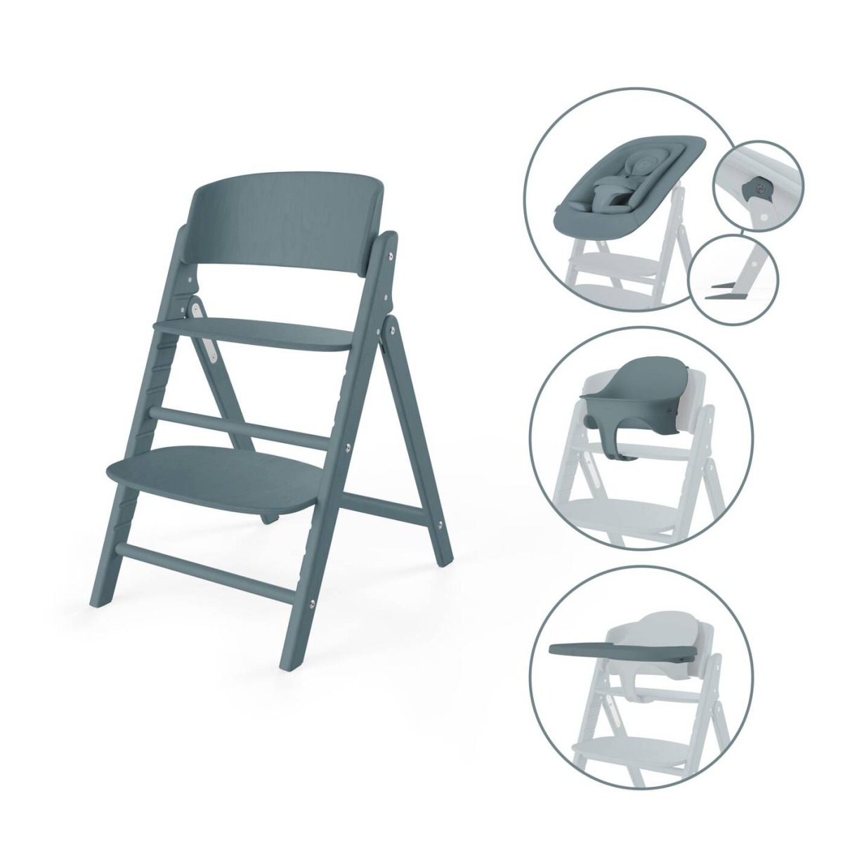 Стульчик Cybex Click & Fold 4в1 Stone Blue