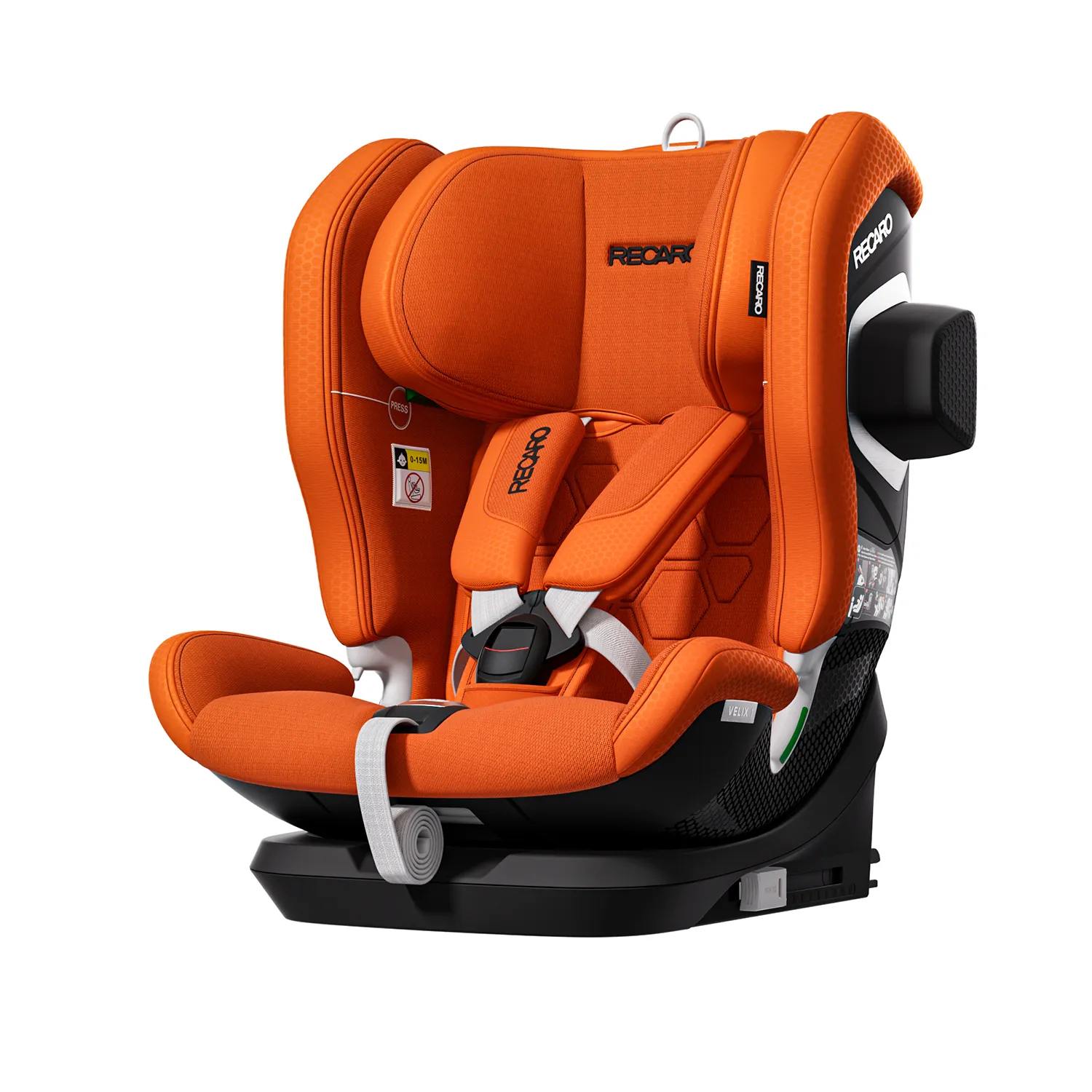 Детское автокресло RECARO Velix 1 Vibrant Orange, группа 1/2/3, 76-150 cм, c 9 месяцев до 12 лет, оранжевый цвет Детское автокресло RECARO Velix 1 Vibrant Orange, группа 1/2/3, 76-150 cм, c 9 месяцев до 12 лет, оранжевый цвет