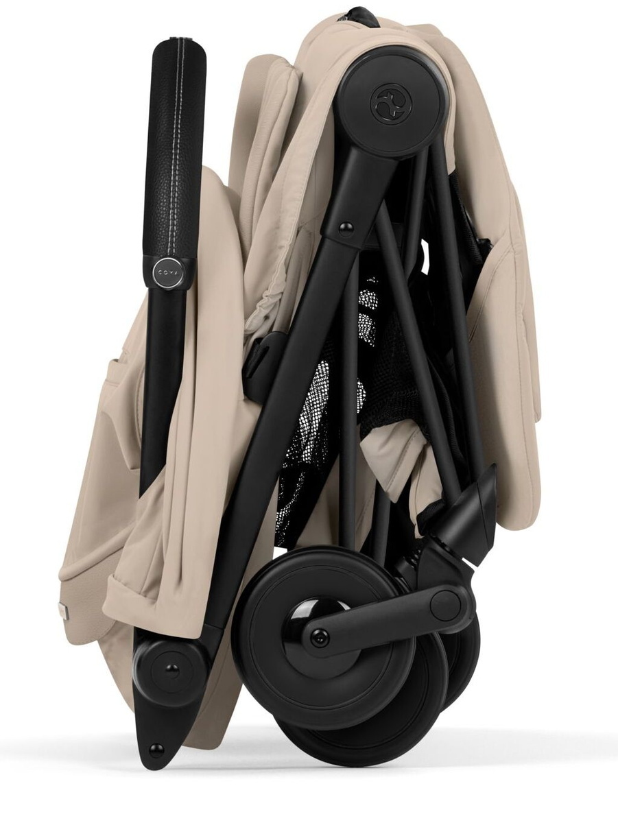 Прогулочная коляска Cybex Coya BLK Cozy Beige с дождевиком