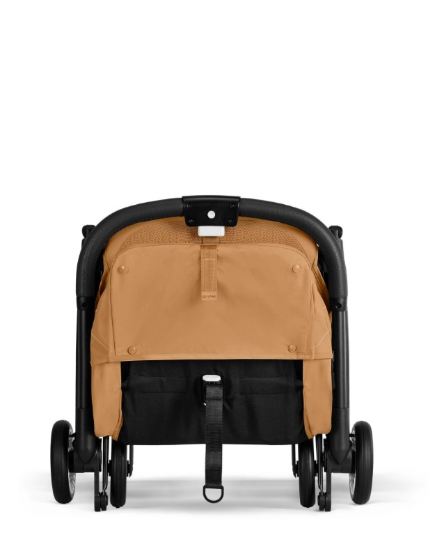 Прогулочная коляска Cybex Orfeo BLK 2026 (с дождевиком и бампером), Cinnamon Yellow