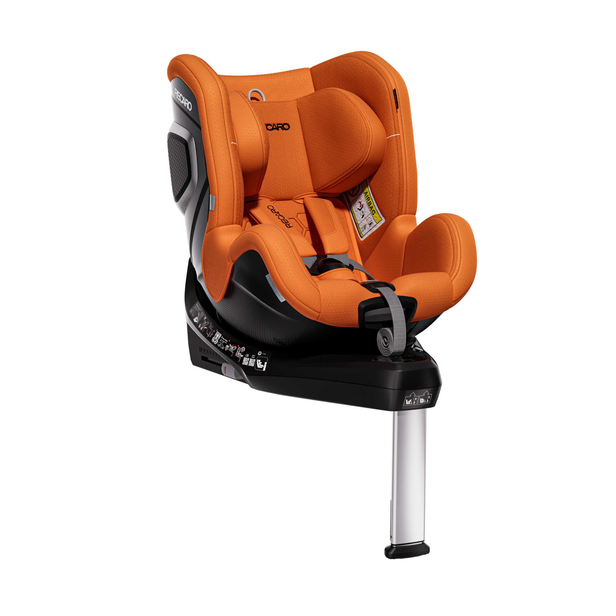 Детское автокресло RECARO Toron 1 KID Vibrant Orange, группа 0/1, 40-105 cм, c 3 месяцев до 4 лет, оранжевый цвет Автокресло Recaro Toron 1 KID Vibrant Orange
