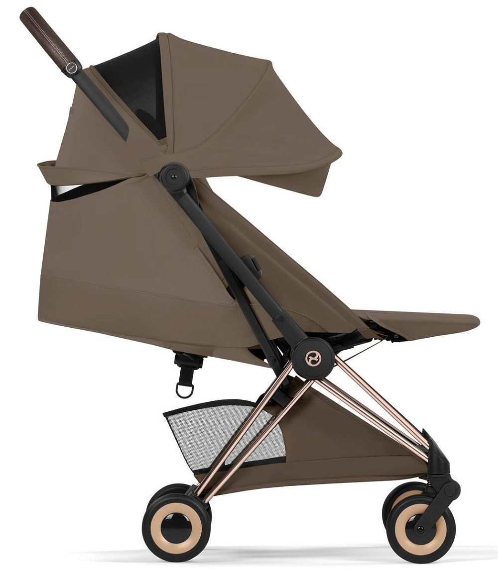 Прогулочная коляска Cybex Coya Rosegold Coconut Brown с дождевиком