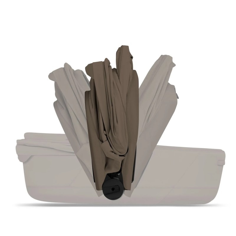 Коляска 3в1 Cybex Priam V шасси Matt Black Style Collection, Coconut Brown (Коричневый)