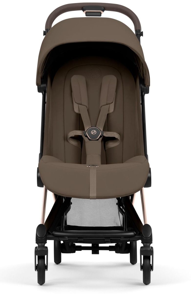 Прогулочная коляска Cybex Coya Rosegold Coconut Brown с дождевиком