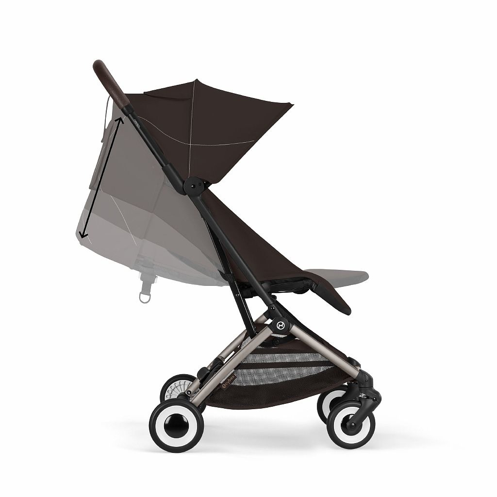 Прогулочная коляска Cybex Orfeo TPE 2026 (с дождевиком и бампером), Chocolate Brown цвет коричневый, для детей с 6 месяцев Прогулочная коляска Cybex Orfeo TPE 2026 (с дождевиком и бампером), Chocolate Brown