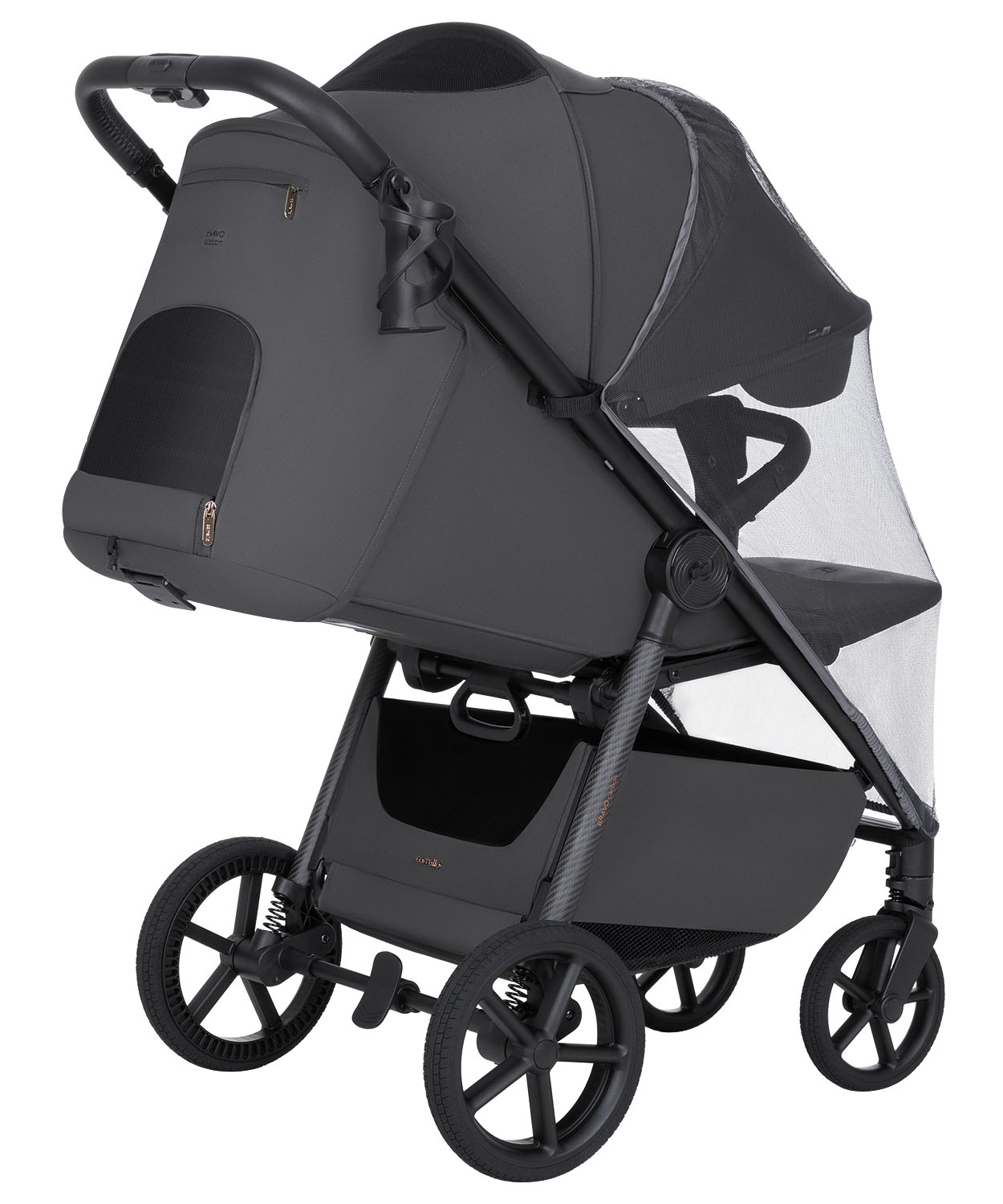 Прогулочная коляска Carrello Bravo Carbon CRL-5530, Lumber Grey, всесезонная Прогулочная коляска Carrello Bravo Carbon CRL-5530, Lumber Grey, всесезонная