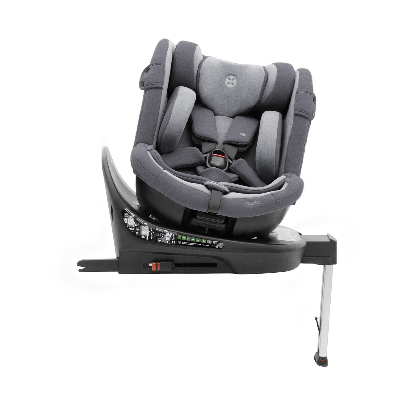 Автокресло Agex Drive i-Fix (0-36 кг), Grey (Серый)