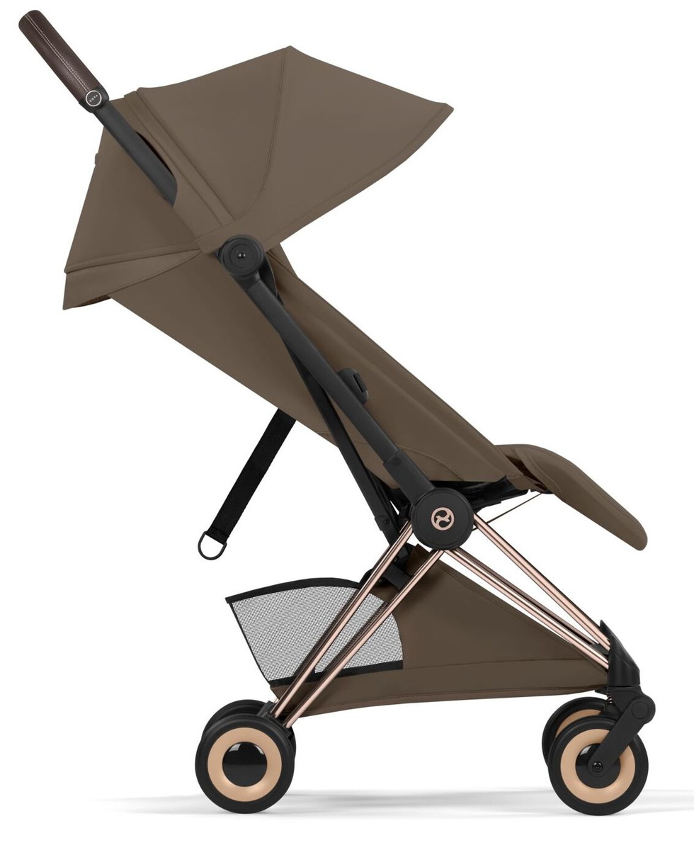 Прогулочная коляска Cybex Coya Rosegold Coconut Brown с дождевиком
