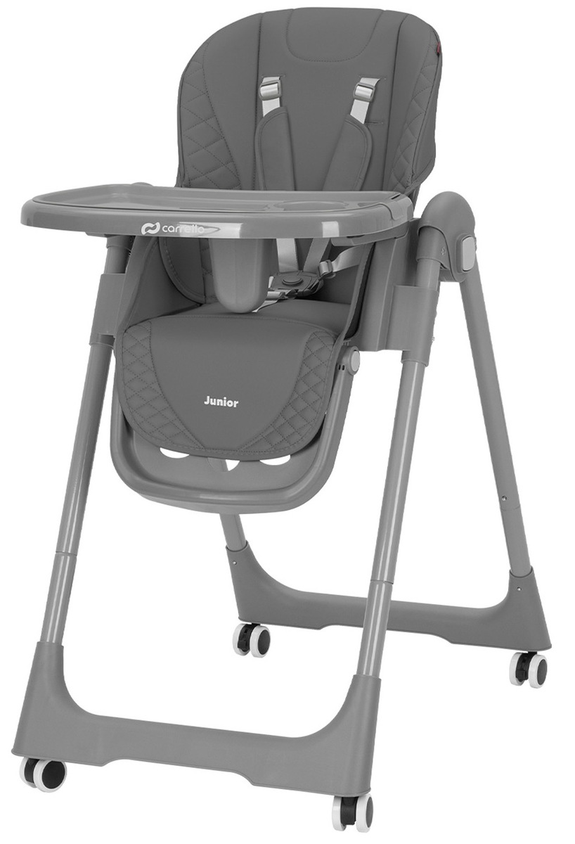 Стульчик-качели для кормления Carrello Junior CRL-1412 Dark Grey, цвет темно-серый, с 6 месяцев