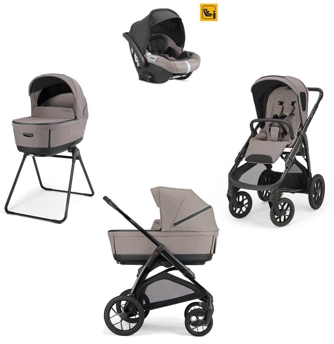 Коляска 3в1 Inglesina Aptica XT Darwin i-Size, Tundra Beige Коляска 3в1 Inglesina Aptica XT Darwin i-Size, Tundra Beige