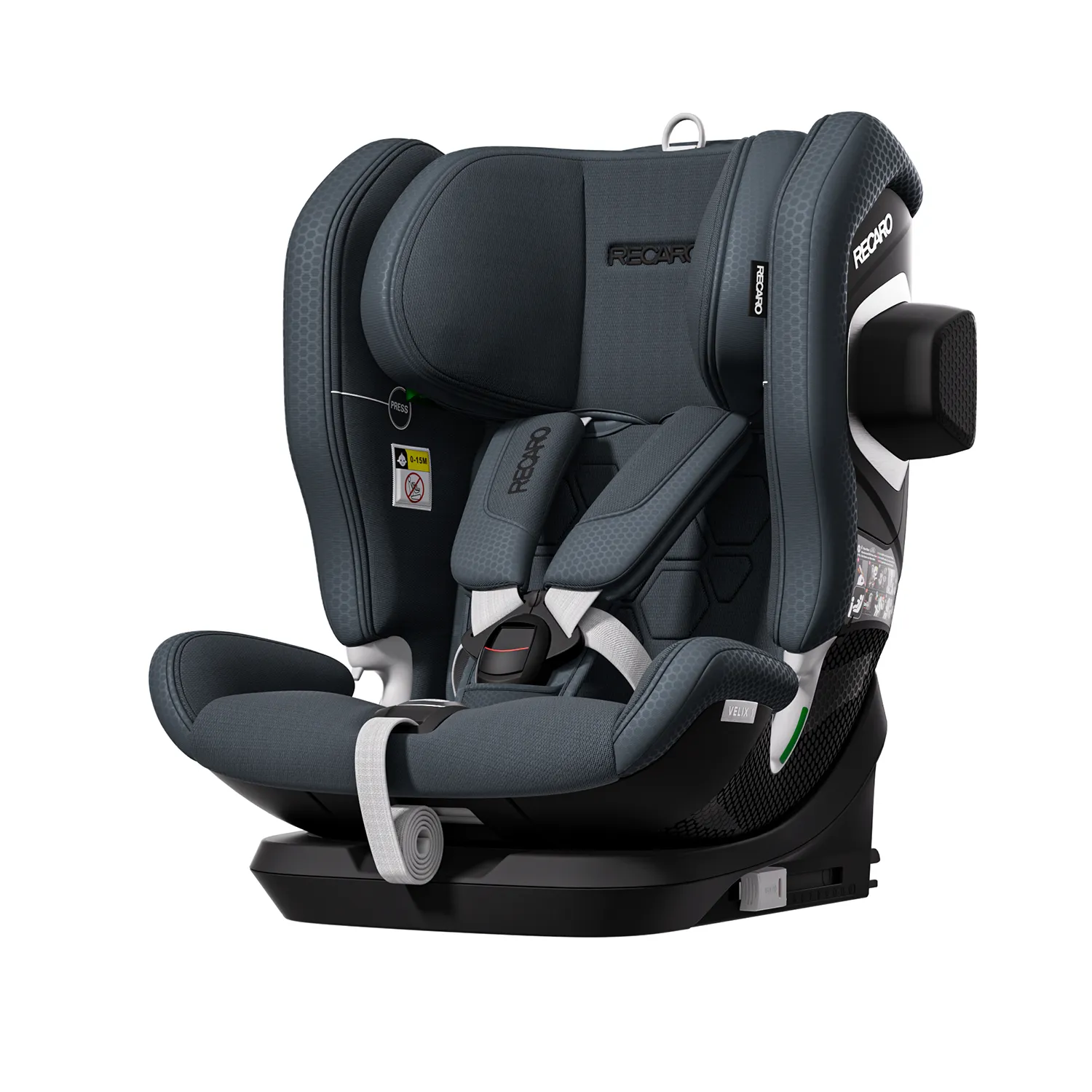 Детское автокресло RECARO Velix 1 Gallant Grey, группа 1/2/3, 76-150 cм, c 9 месяцев до 12 лет, серый цвет Детское автокресло RECARO Velix 1 Gallant Grey, группа 1/2/3, 76-150 cм, c 9 месяцев до 12 лет, серый цвет