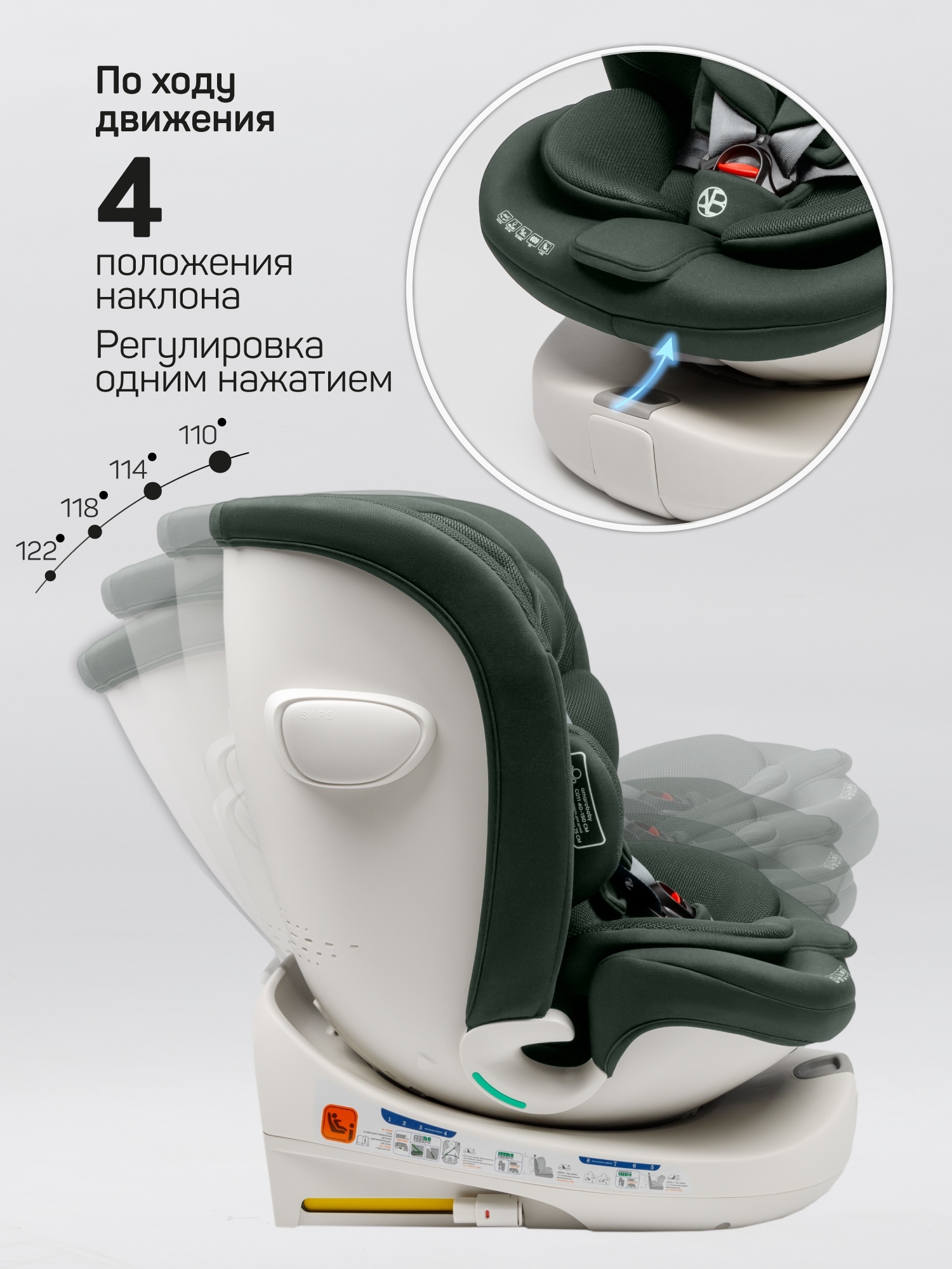 Автокресло AmaroBaby Defender, зеленый Автокресло AmaroBaby Defender, зеленый
