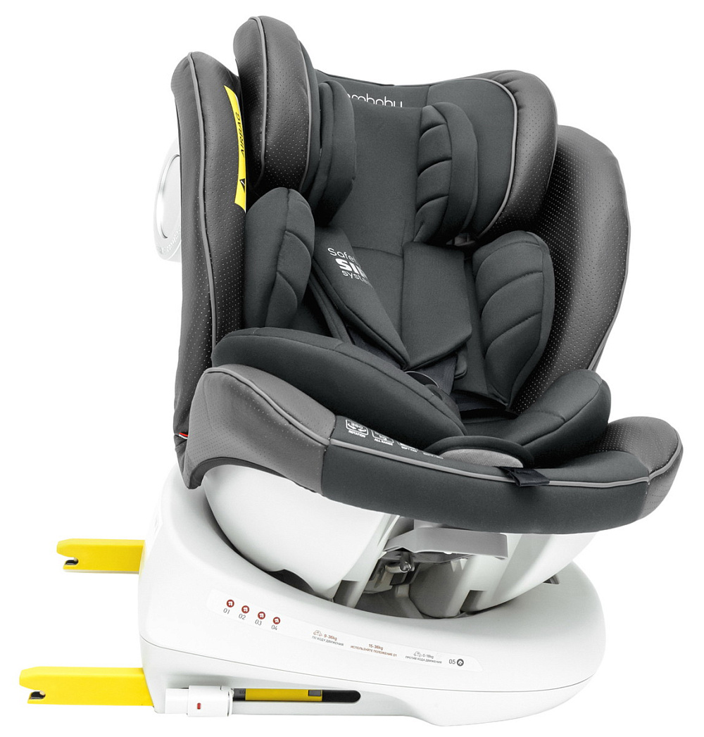 Автокресло детское AmaroBaby Champion Isofix (0-36 кг), графит Автокресло детское AmaroBaby Champion Isofix (0-36 кг), графит