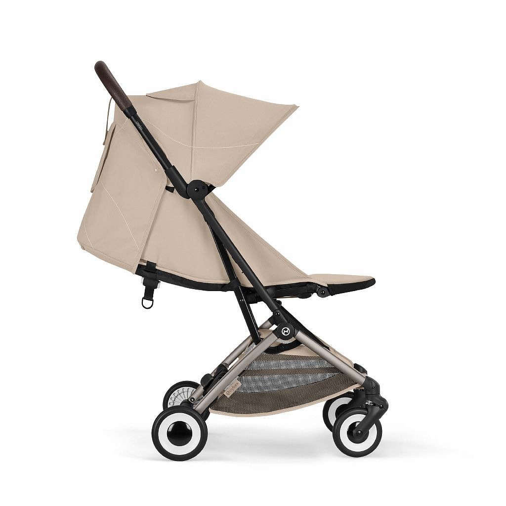 Прогулочная коляска Cybex Orfeo TPE 2026 (с дождевиком и бампером), Almond Beige