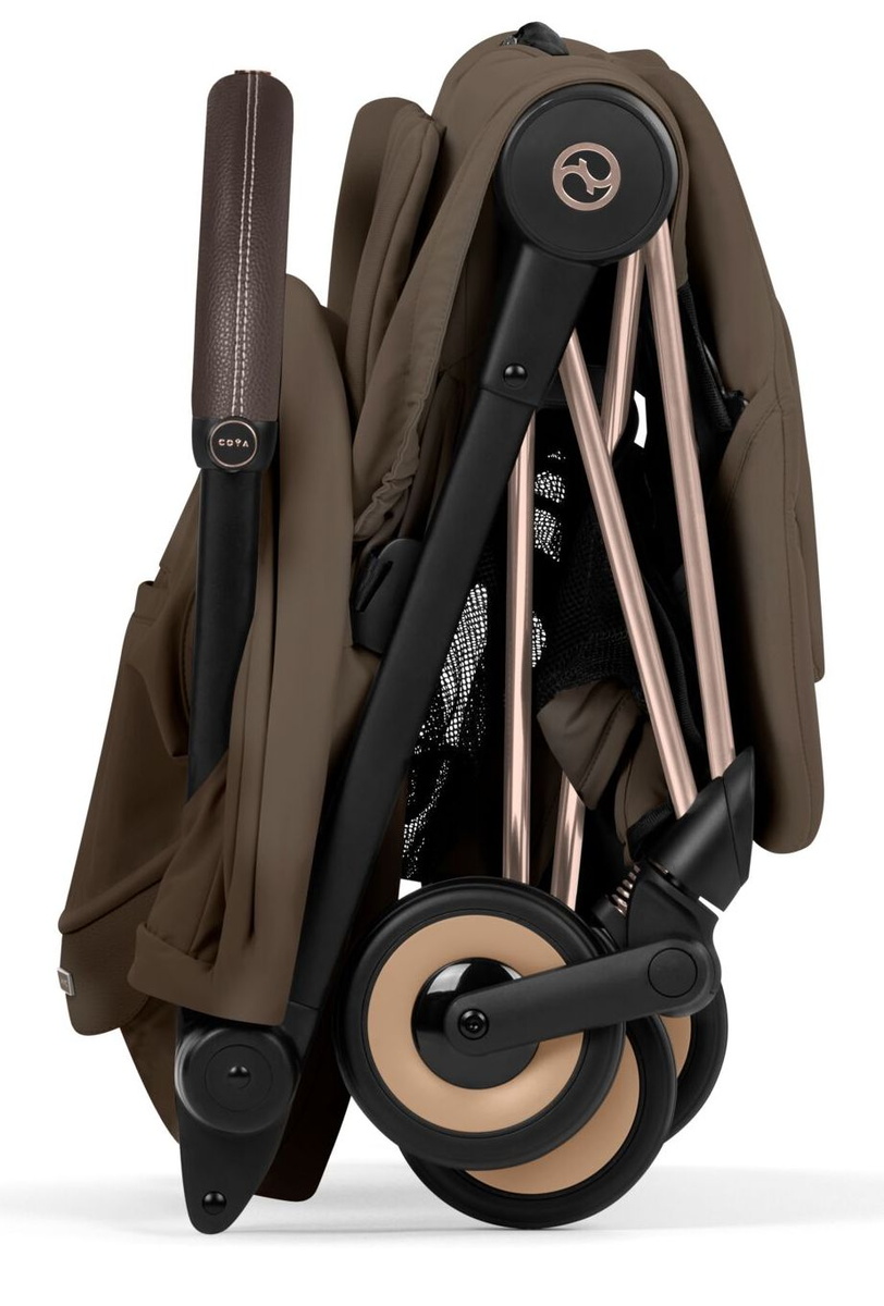 Прогулочная коляска Cybex Coya Rosegold Coconut Brown с дождевиком