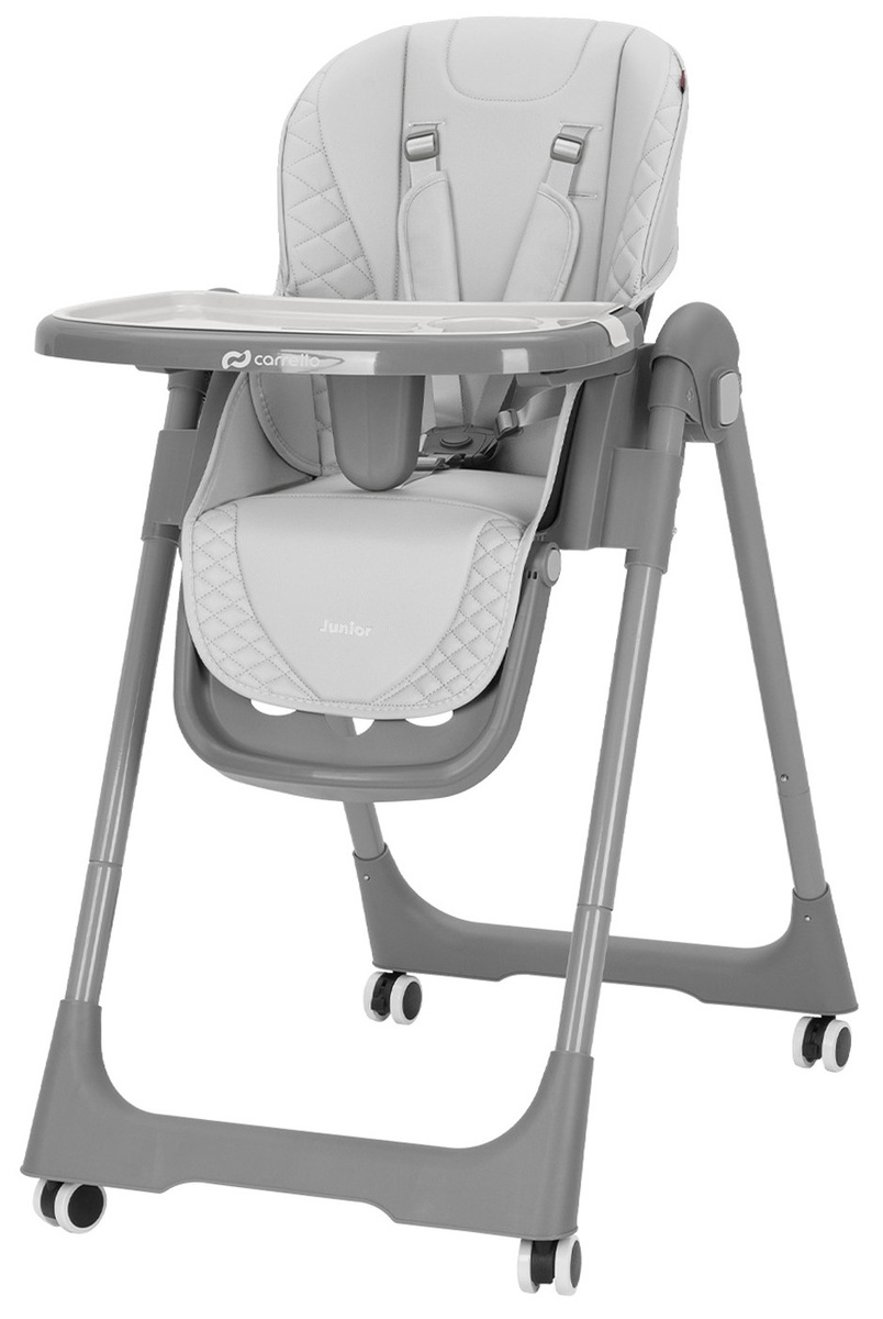 Стульчик-качели для кормления Carrello Junior CRL-1412 Light Grey, цвет светло-серый, с 6 месяцев