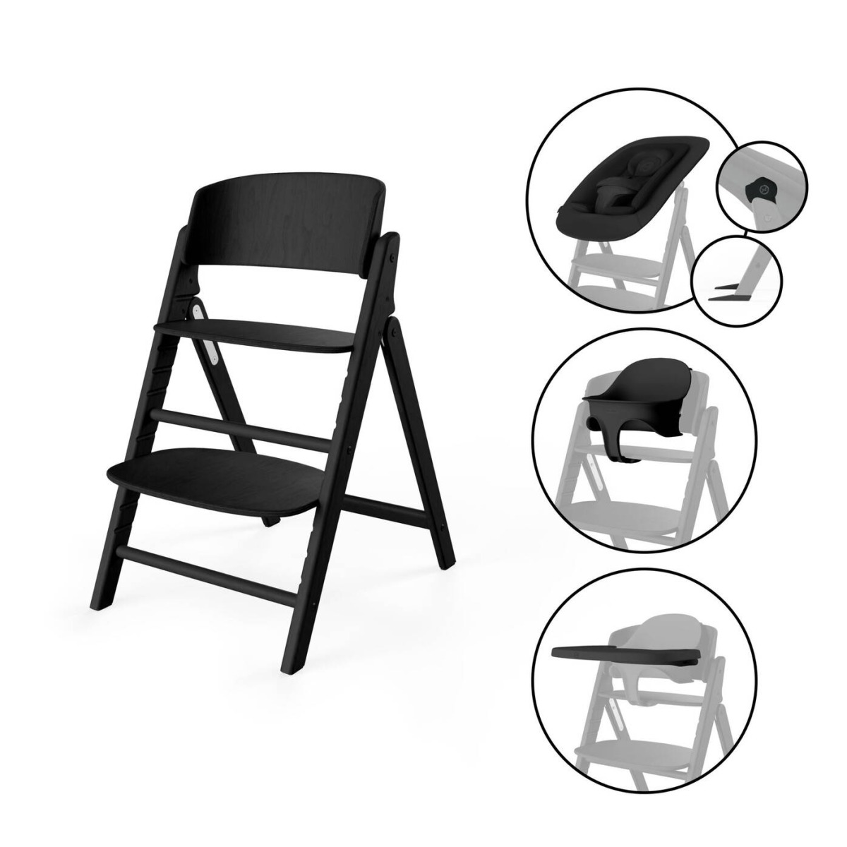 Стульчик Cybex Click & Fold 4в1 Stunning Black