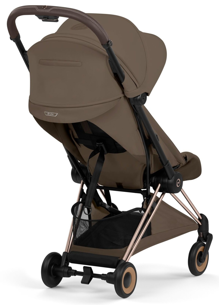 Прогулочная коляска Cybex Coya Rosegold Coconut Brown с дождевиком