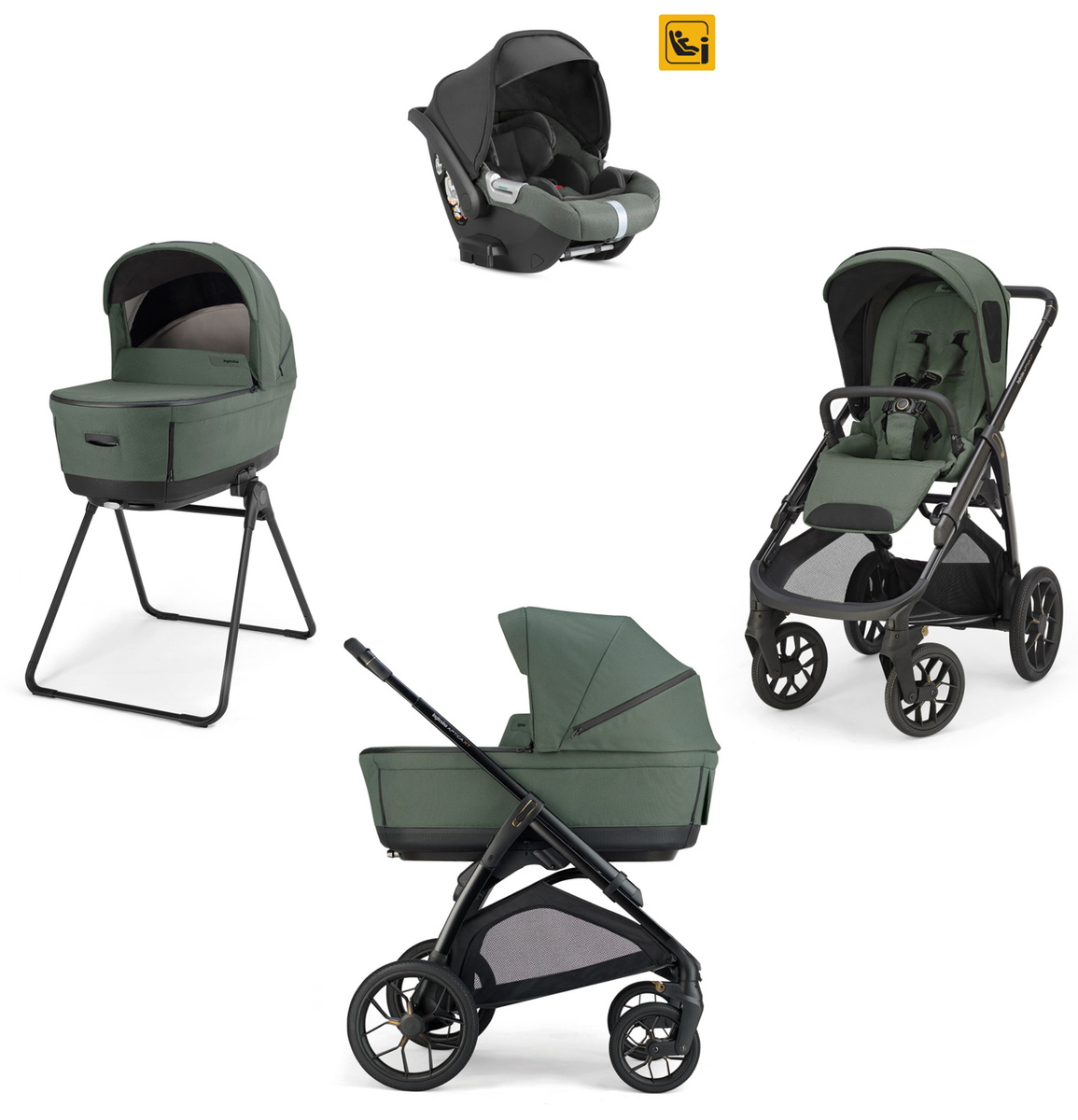 Коляска 3в1 Inglesina Aptica XT Darwin i-Size, Taiga Green Коляска 3в1 Inglesina Aptica XT Darwin i-Size, Taiga Green