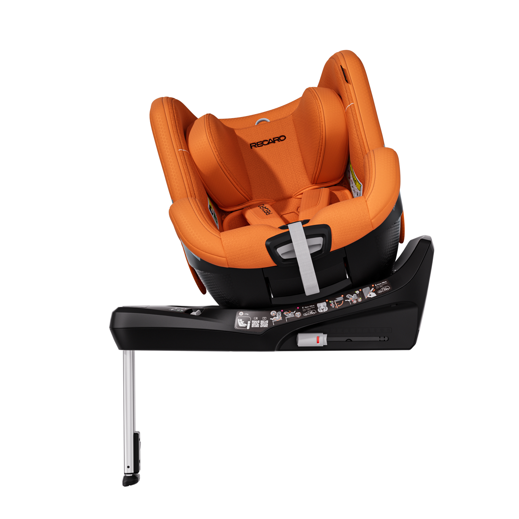 Детское автокресло RECARO Toron 1 KID Vibrant Orange, группа 0/1, 40-105 cм, c 3 месяцев до 4 лет, оранжевый цвет Автокресло Recaro Toron 1 KID Vibrant Orange
