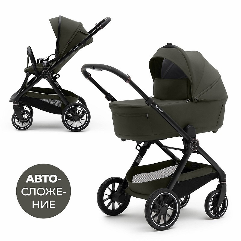 Коляска 2 в 1 Agex Prima Pro 2025, Green (Зеленый) Коляска 2 в 1 Agex Prima Pro 2025, Green (Зеленый)