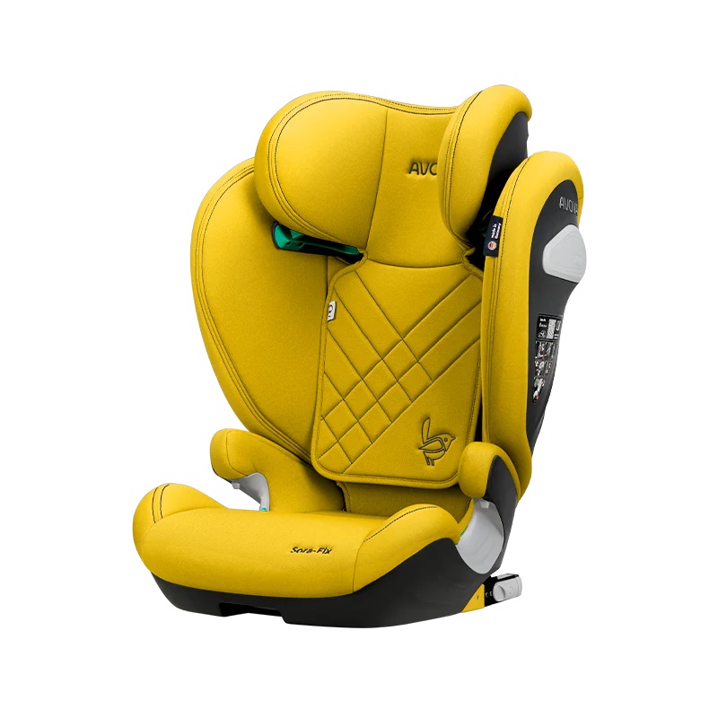 Автокресло Avova Sora-Fix  Beach Yellow, цвет желтый, группа 2/3, для детей с 3 до 12 лет