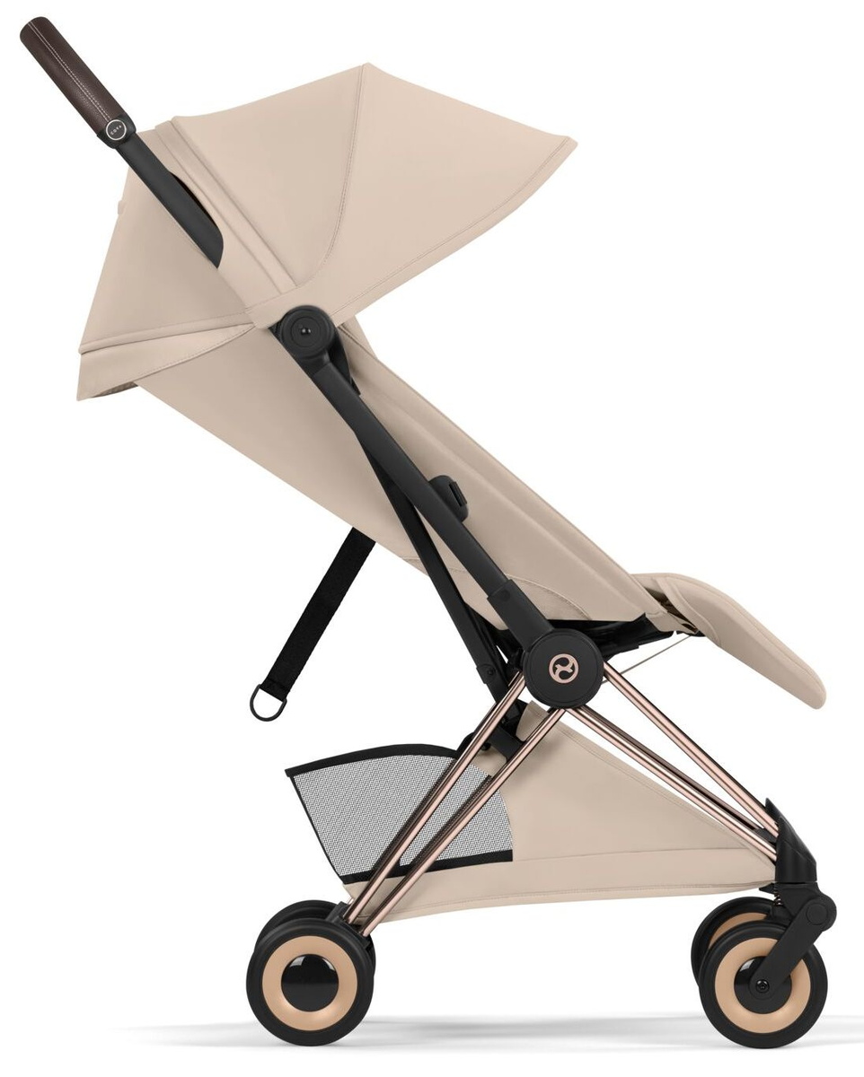 Прогулочная коляска Cybex Coya Rosegold Cozy Beige с дождевиком
