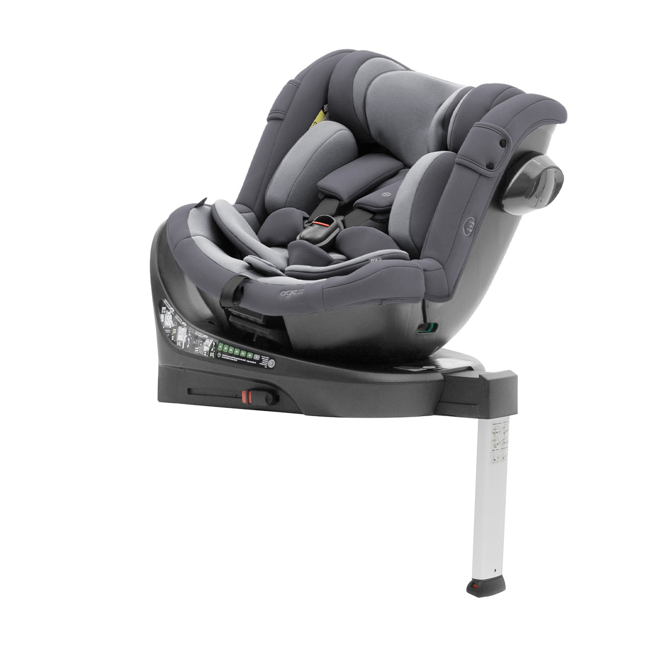 Автокресло Agex Drive i-Fix (0-36 кг), Grey (Серый) Автокресло Agex Drive i-Fix (0-36 кг), Grey (Серый)