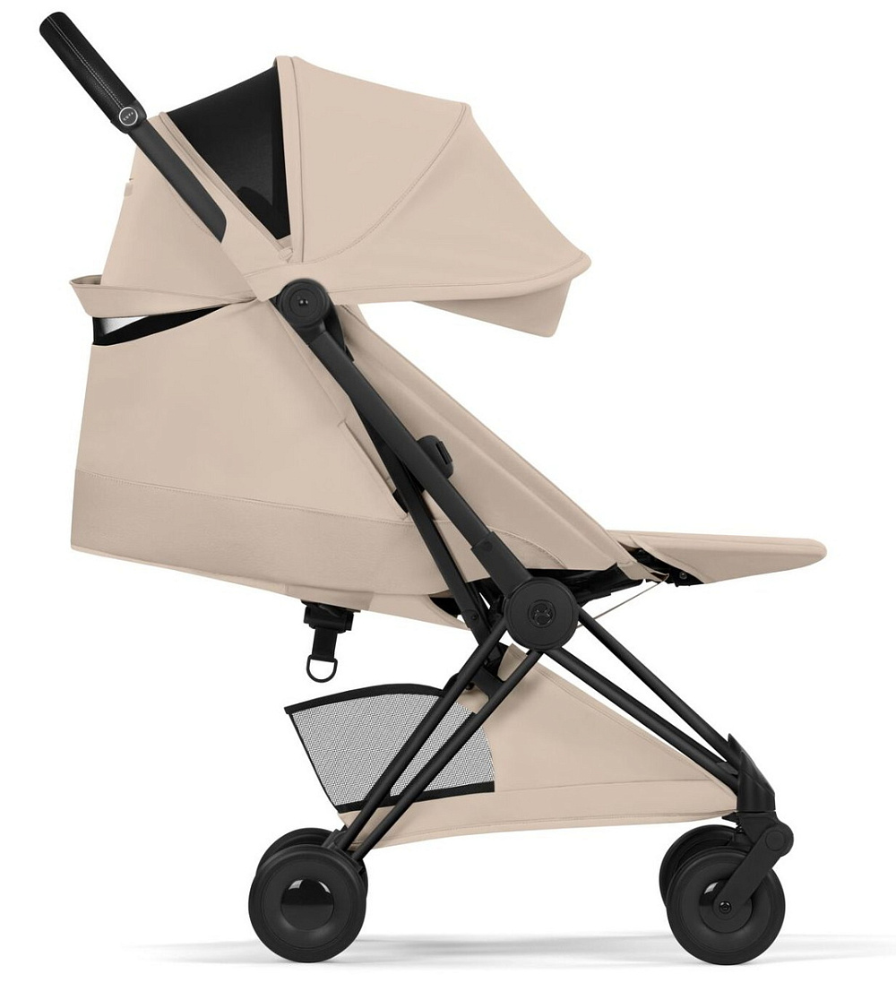 Прогулочная коляска Cybex Coya BLK Cozy Beige с дождевиком
