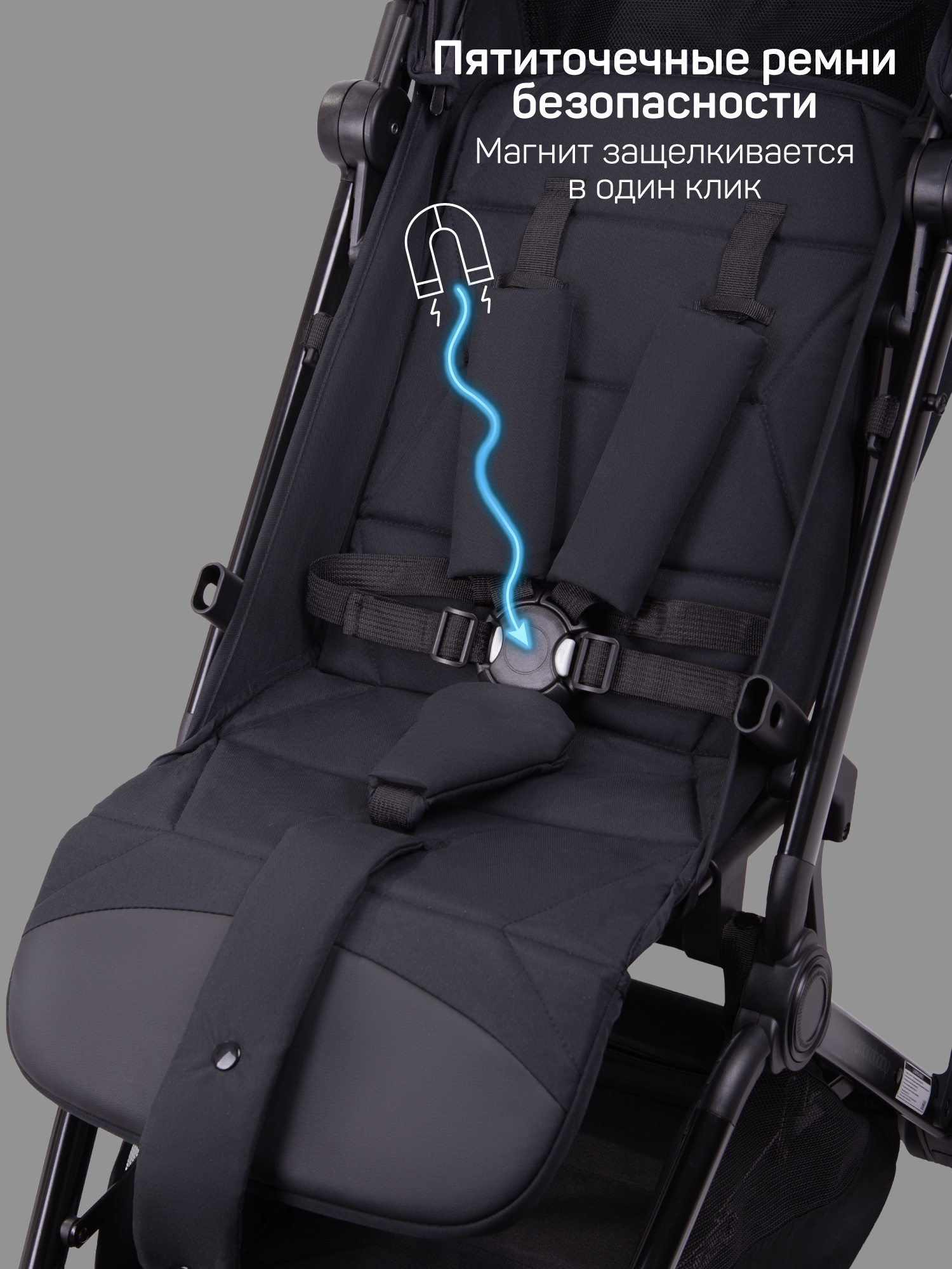 Коляска прогулочная Amarobaby, Ride, черный Коляска прогулочная Amarobaby, Ride, черный