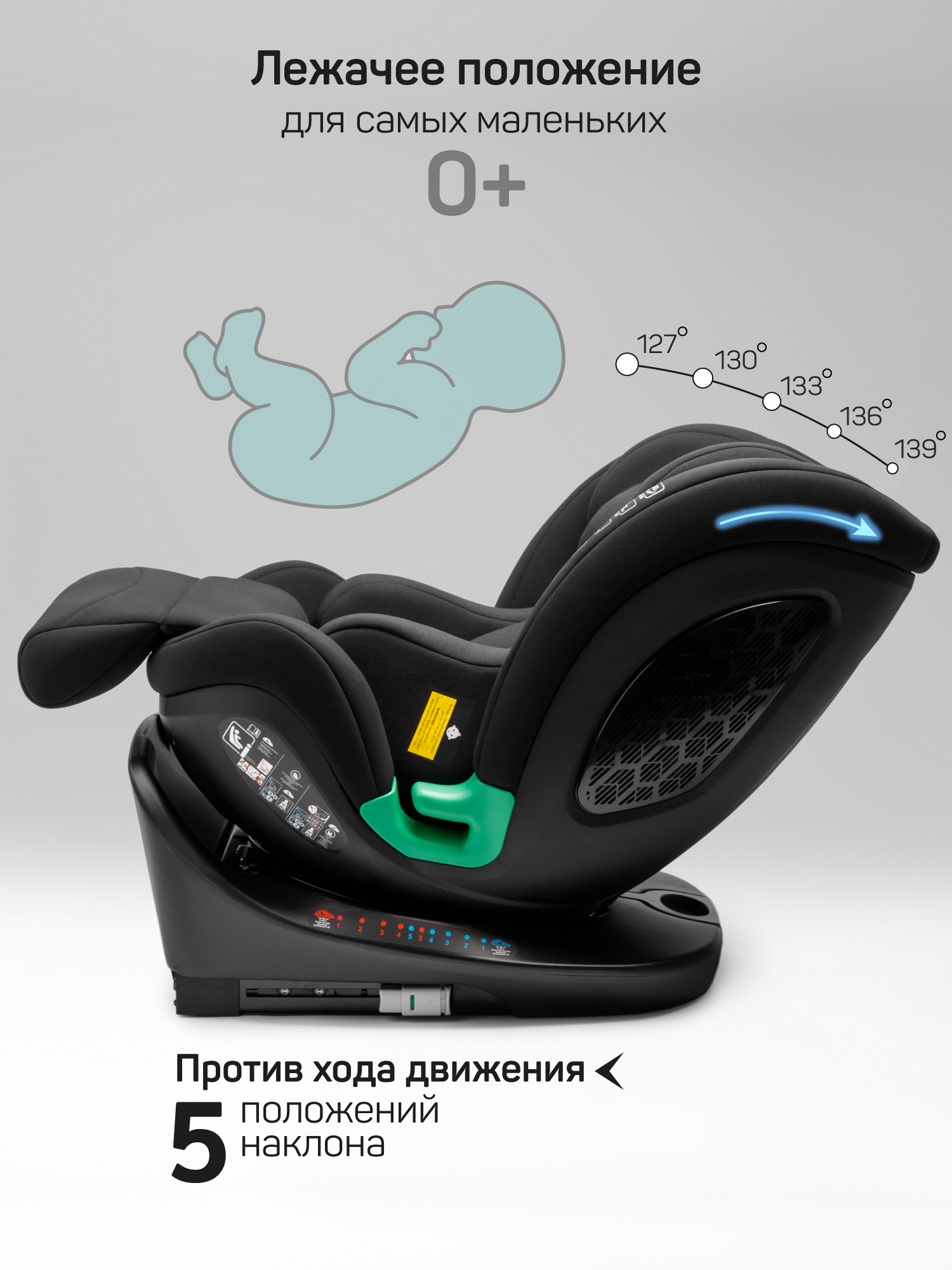 Автокресло AmaroBaby Triumph, черный Автокресло AmaroBaby Triumph, черный
