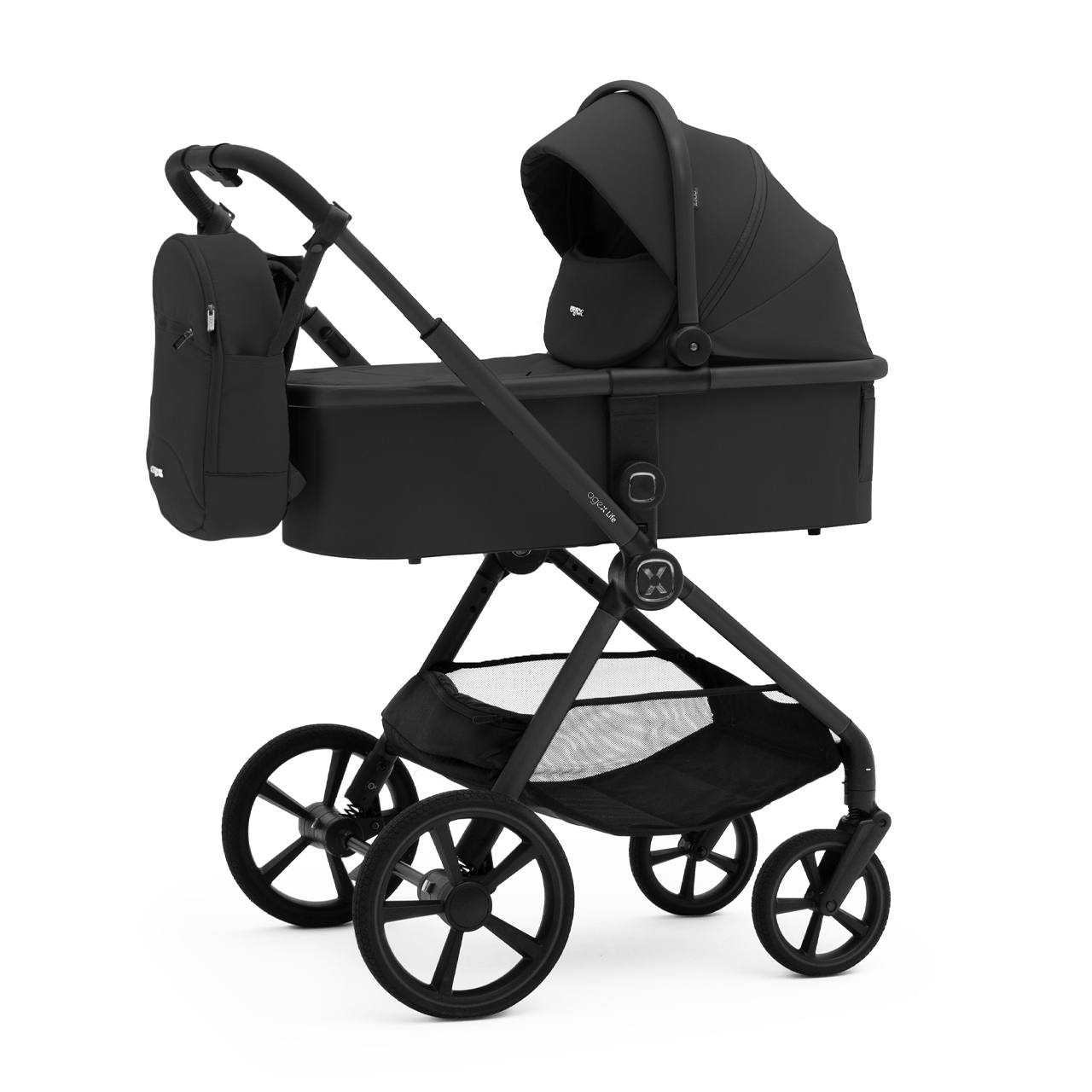 Коляска 2 в 1 Agex Life, The Black (Черный)